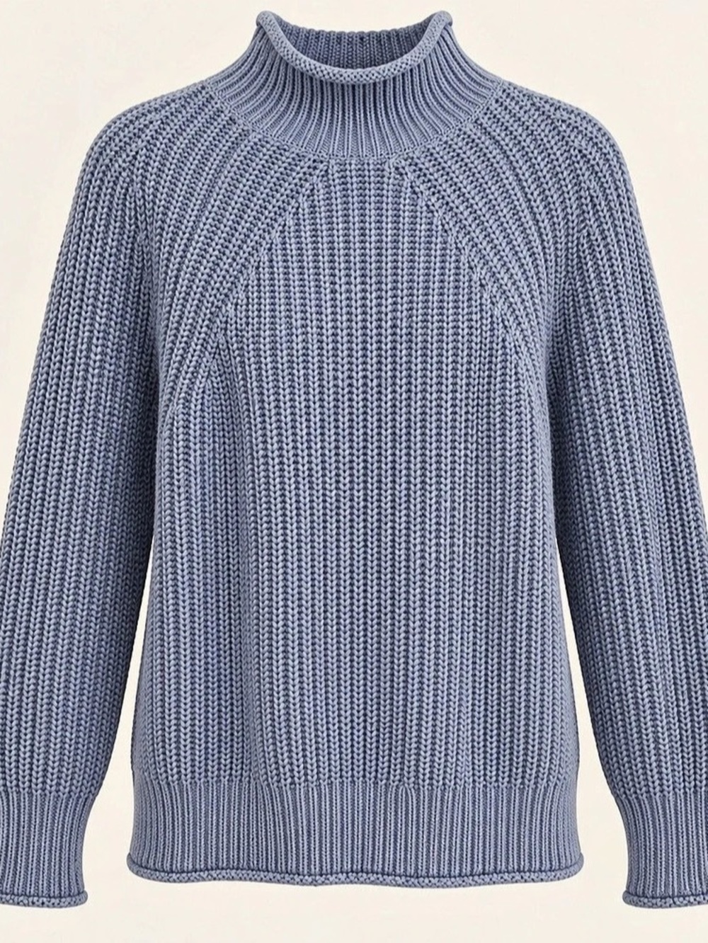 J.Crew Ribbed roll neck Sweater Blue Size Medium NWT